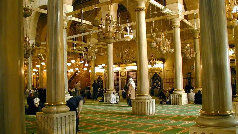 Al Hussein mosque interior Cairo Visit Egypt Tours